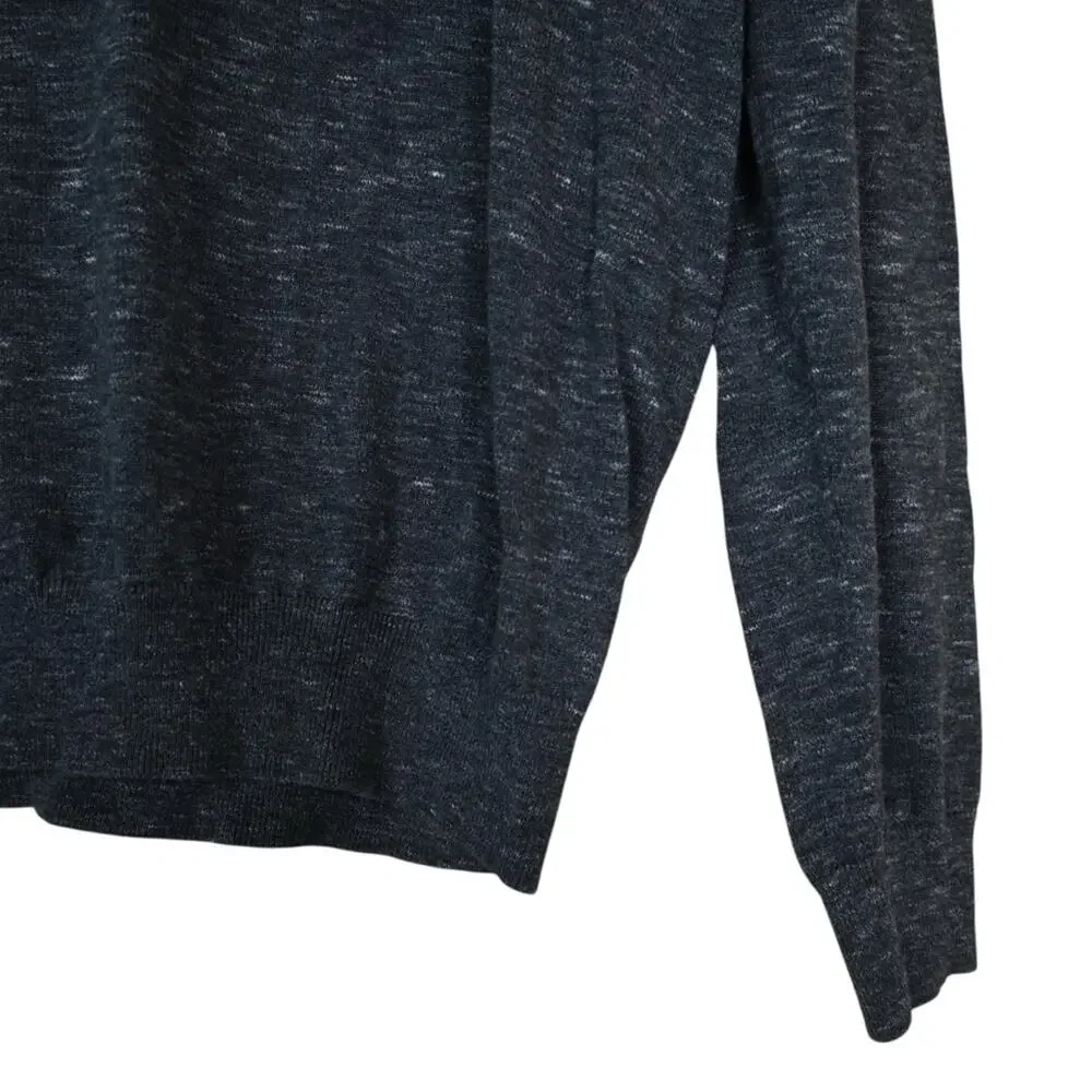 J. Crew Mens 100% Cotton Crew Neck Sweater in Gray Size Large